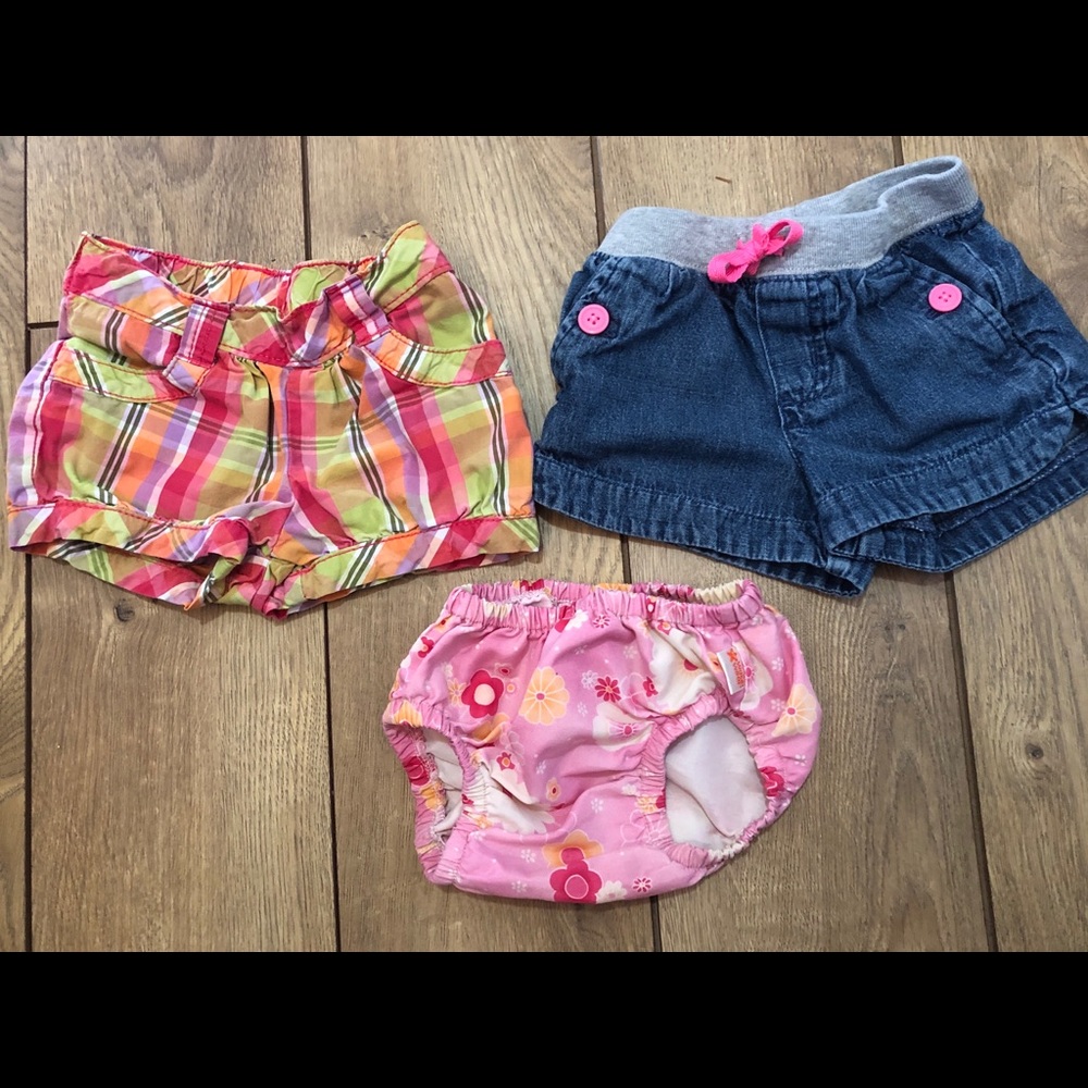 Bundle of 2 Shorts, Gymboree, Carters & Water Wear